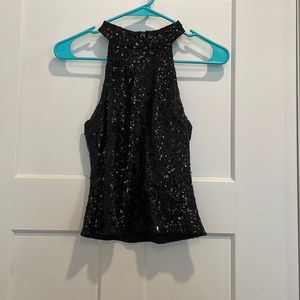Fashion Nova black sequined top